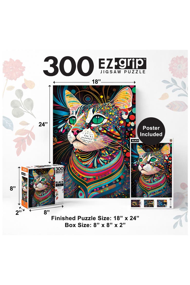 Prismatic Peggy 300 Piece Jigsaw Puzzle, Alternate, color, Multicolor