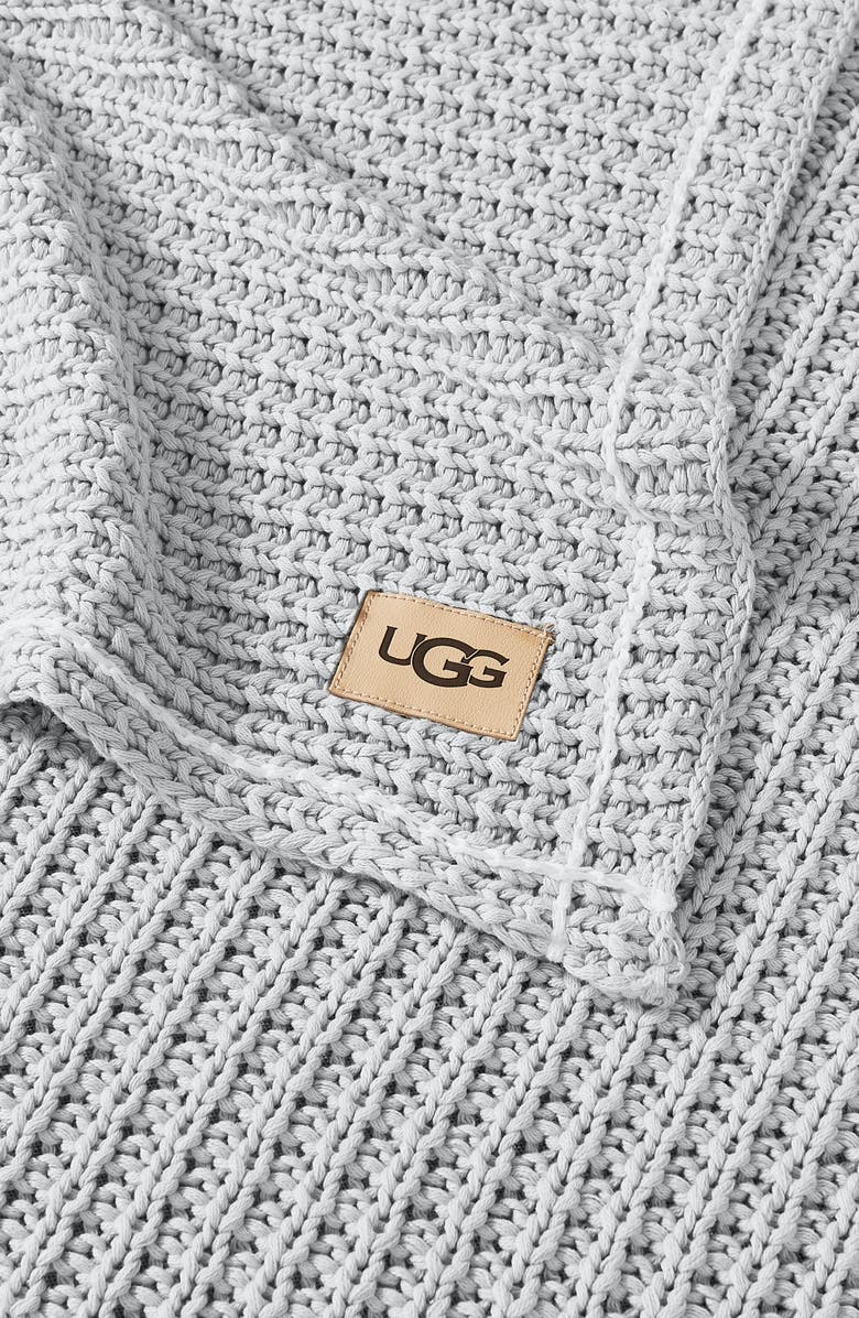 UGG<sup>®</sup> Luna Knit Throw Blanket, Alternate, color, Stone