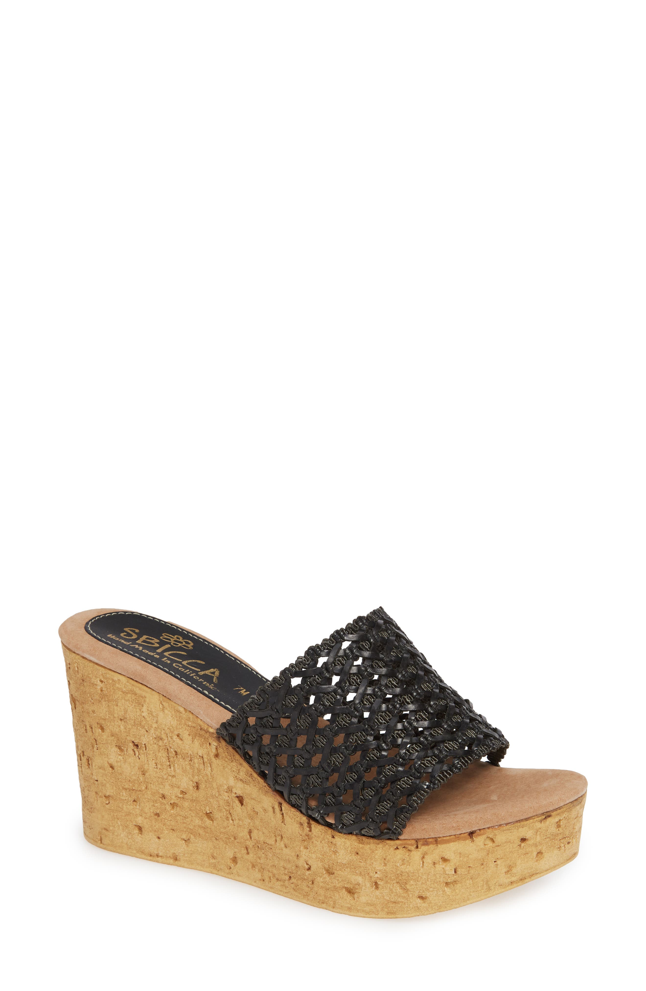 Sbicca Monat Platform Wedge Sandal, Main, color, 