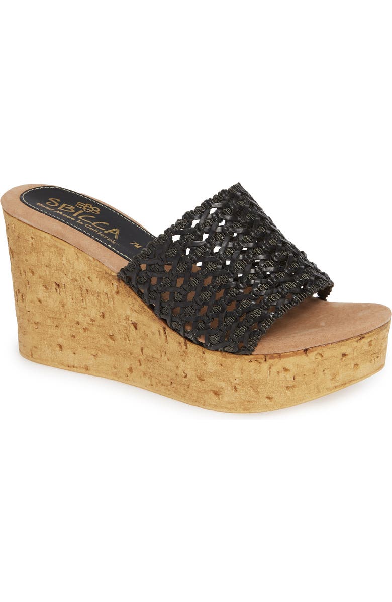 Sbicca Monat Platform Wedge Sandal, Main, color,