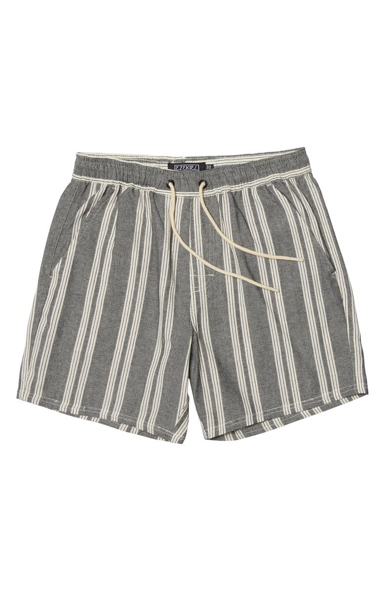 Ezekiel Melboure Stripe Cotton Shorts, Alternate, color, Dark Grey