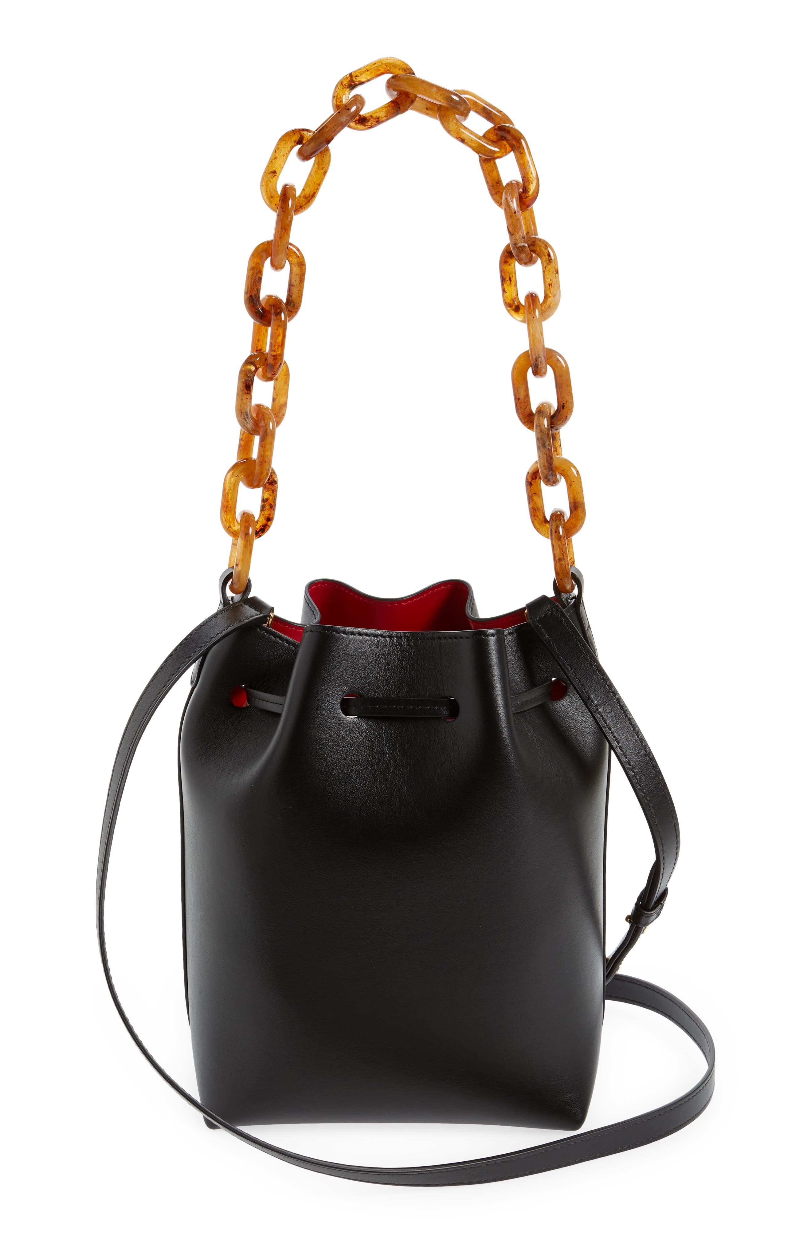 Mansur Gavriel Mini Twist Leather Bucket Bag, Alternate, color, 