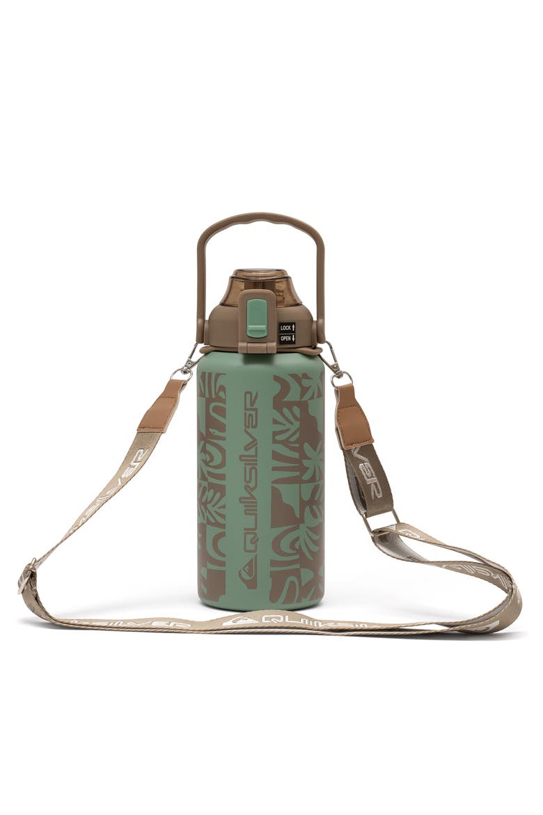 Ventura Double Walled Insulated 30oz Stainless Steel Tumbler with Cross Body Strap, Main, color, Terra