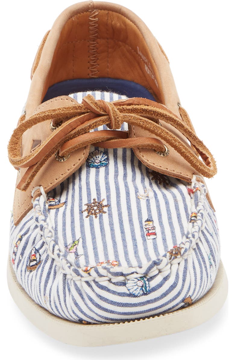 Sperry Authentic Original<sup>™</sup> 2-Eye Boat Shoe, Alternate, color, Mix Mat Navy Multi