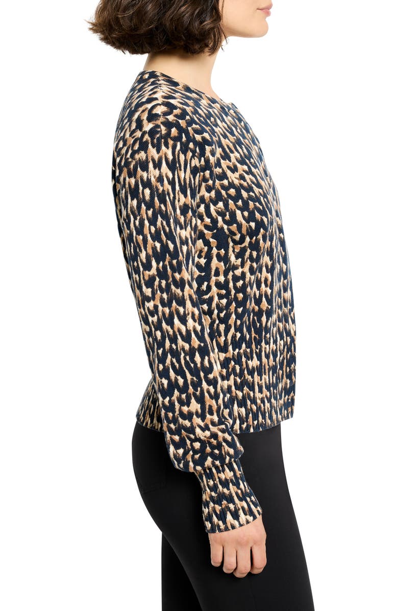 NIC+ZOE Stitch Print Snap It Up Cardigan, Alternate, color, Neutral Multi