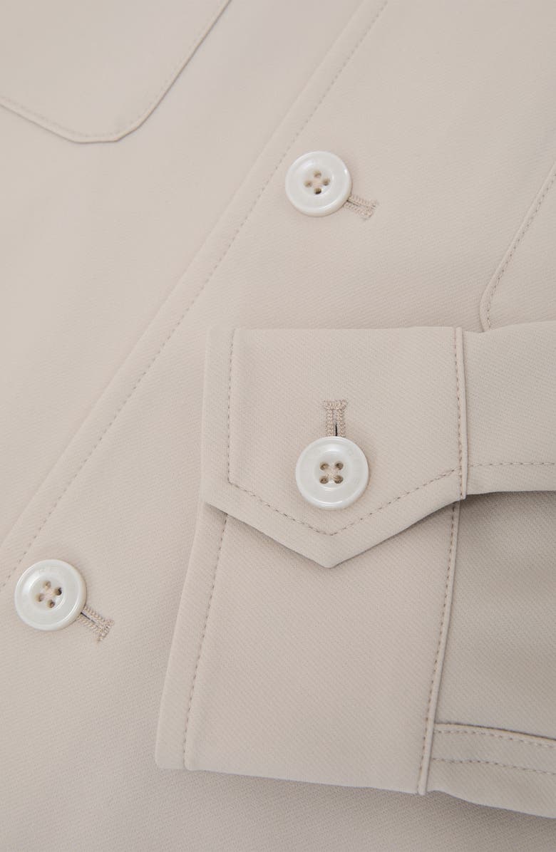 Reiss Cleric Shirt Jacket, Alternate, color, Stone