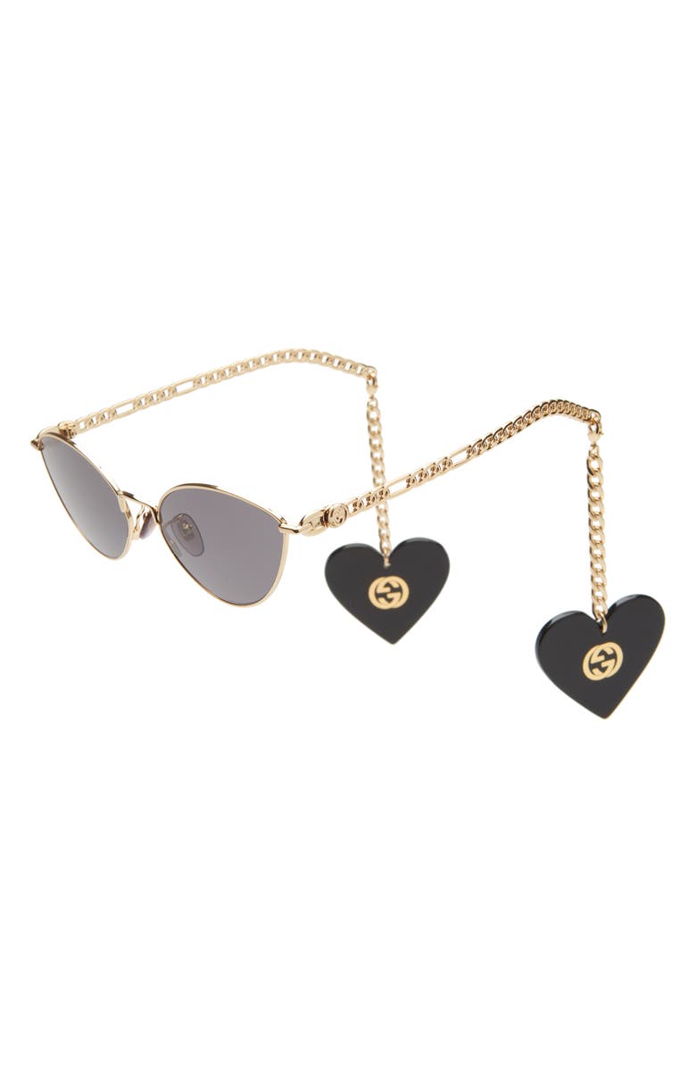 Gucci 57mm Cat Eye Sunglasses, Alternate, color,