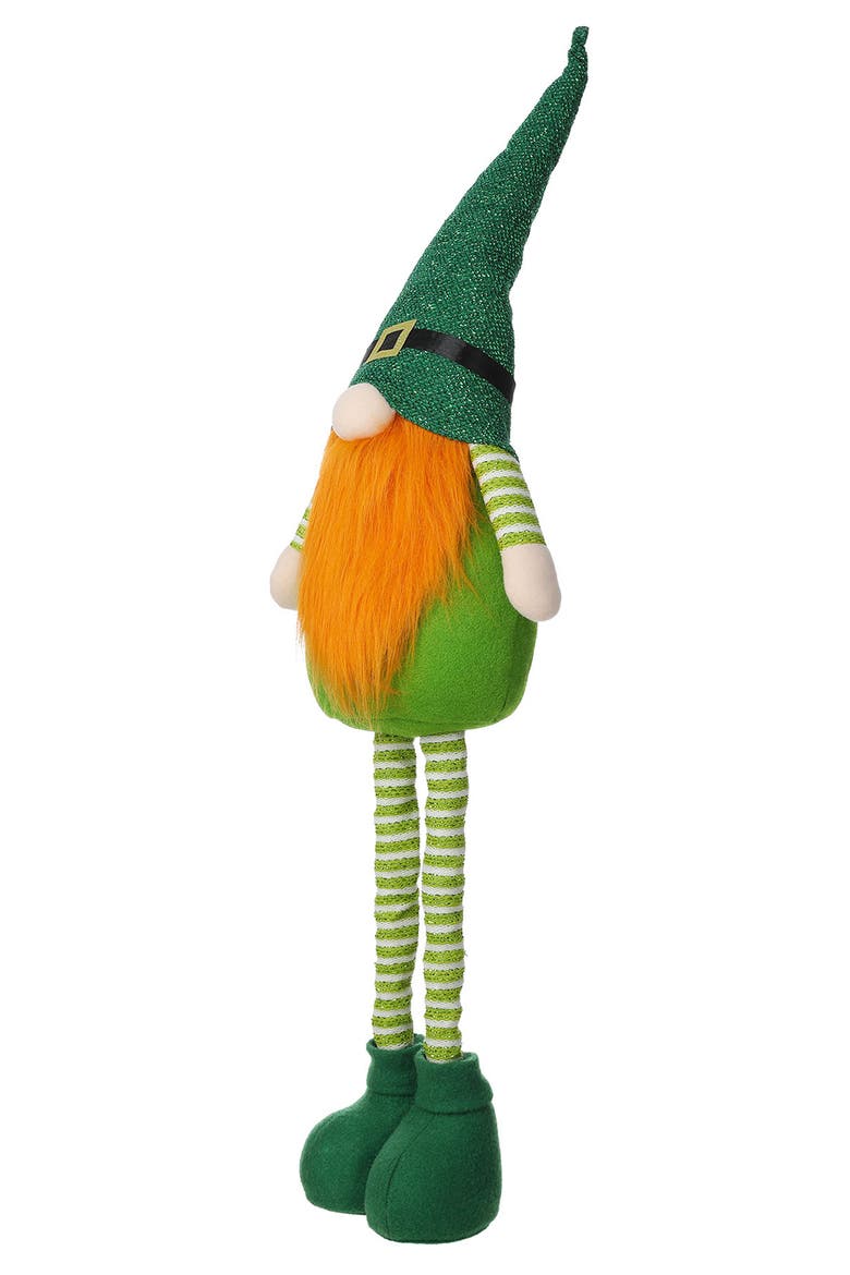 Fabric St. Patrick's Gnome with Telescoped Legs, Alternate, color, Green