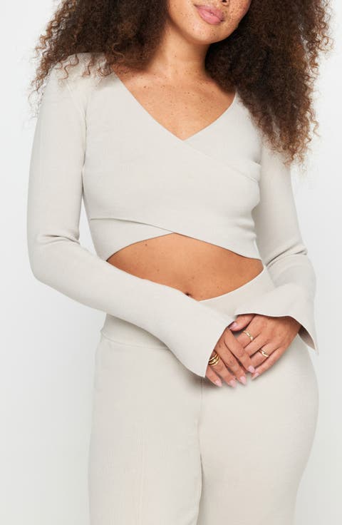 Hadley Wrap Crop Sweater