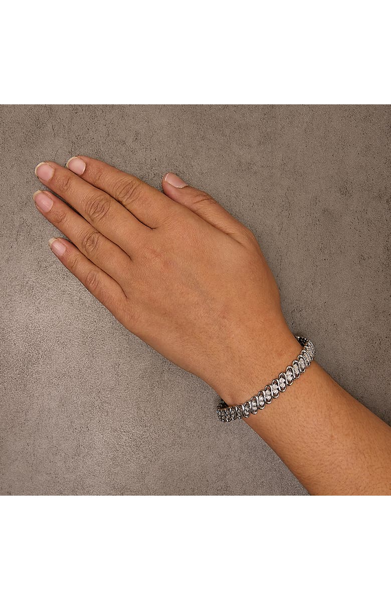 Haus of Brilliance 1/2 Cttw Diamond Double Row S-Link Bracelet, Alternate, color, White