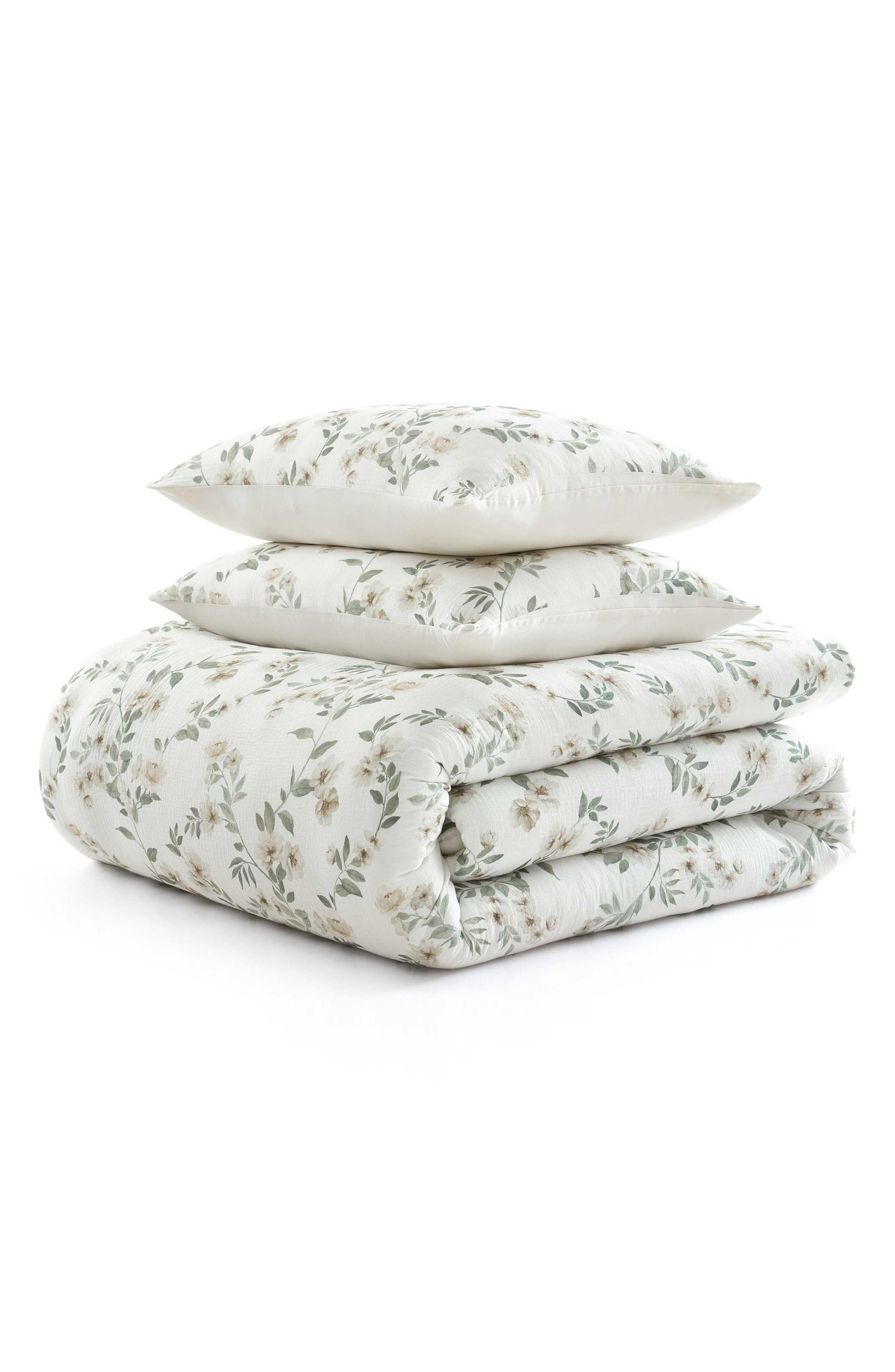 Hazel Floral Cotton Gauze Duvet Set