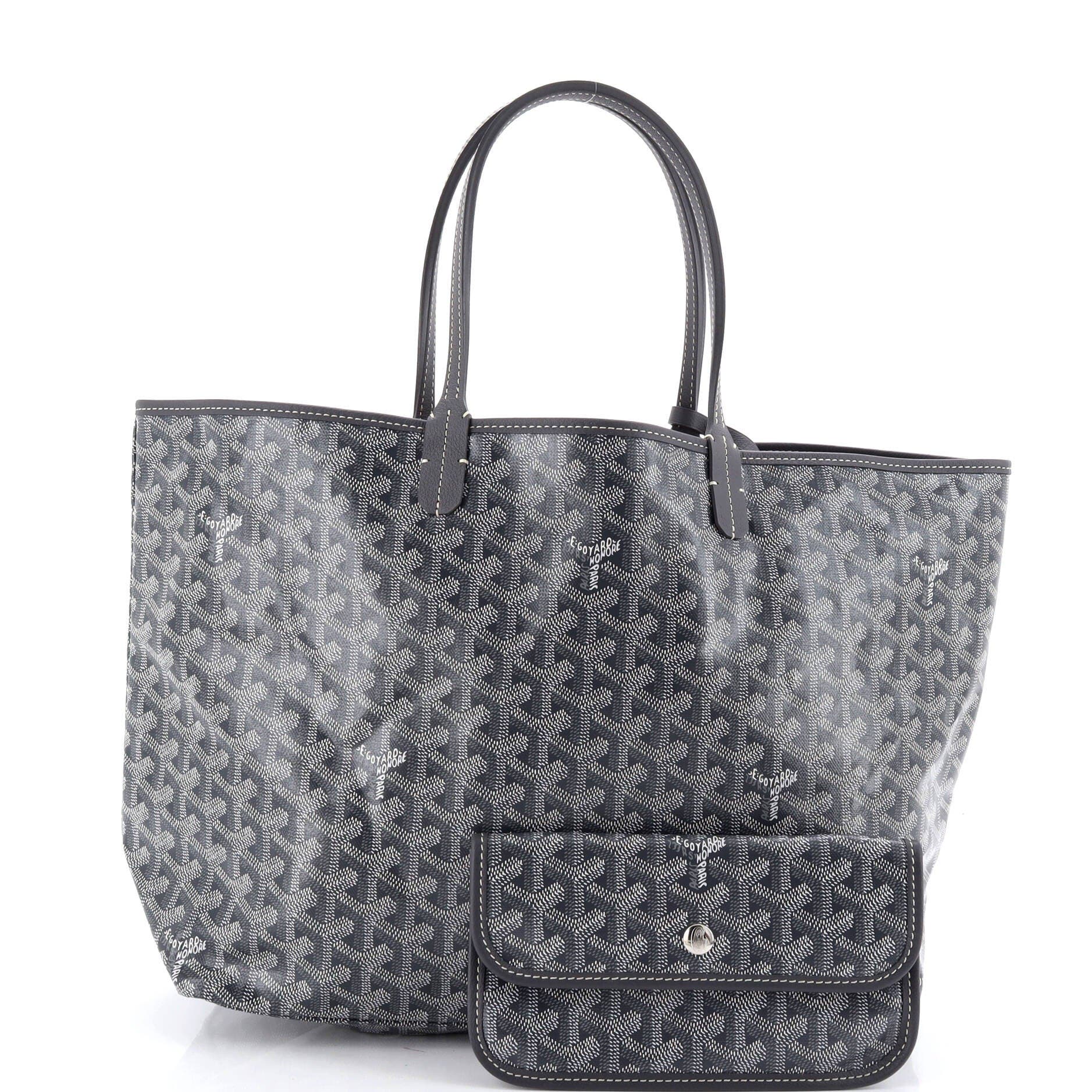 Pre-Owned Goyard Saint Louis Tote Coated Canvas PM, Alternate, color, Gray
