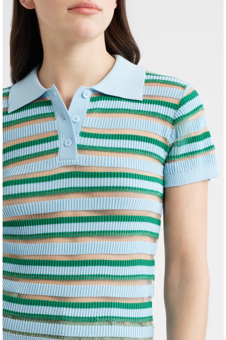 Levanzo Stripe Knit Polo, Alternate, color, MULTICOLOR LIGHT BLUE