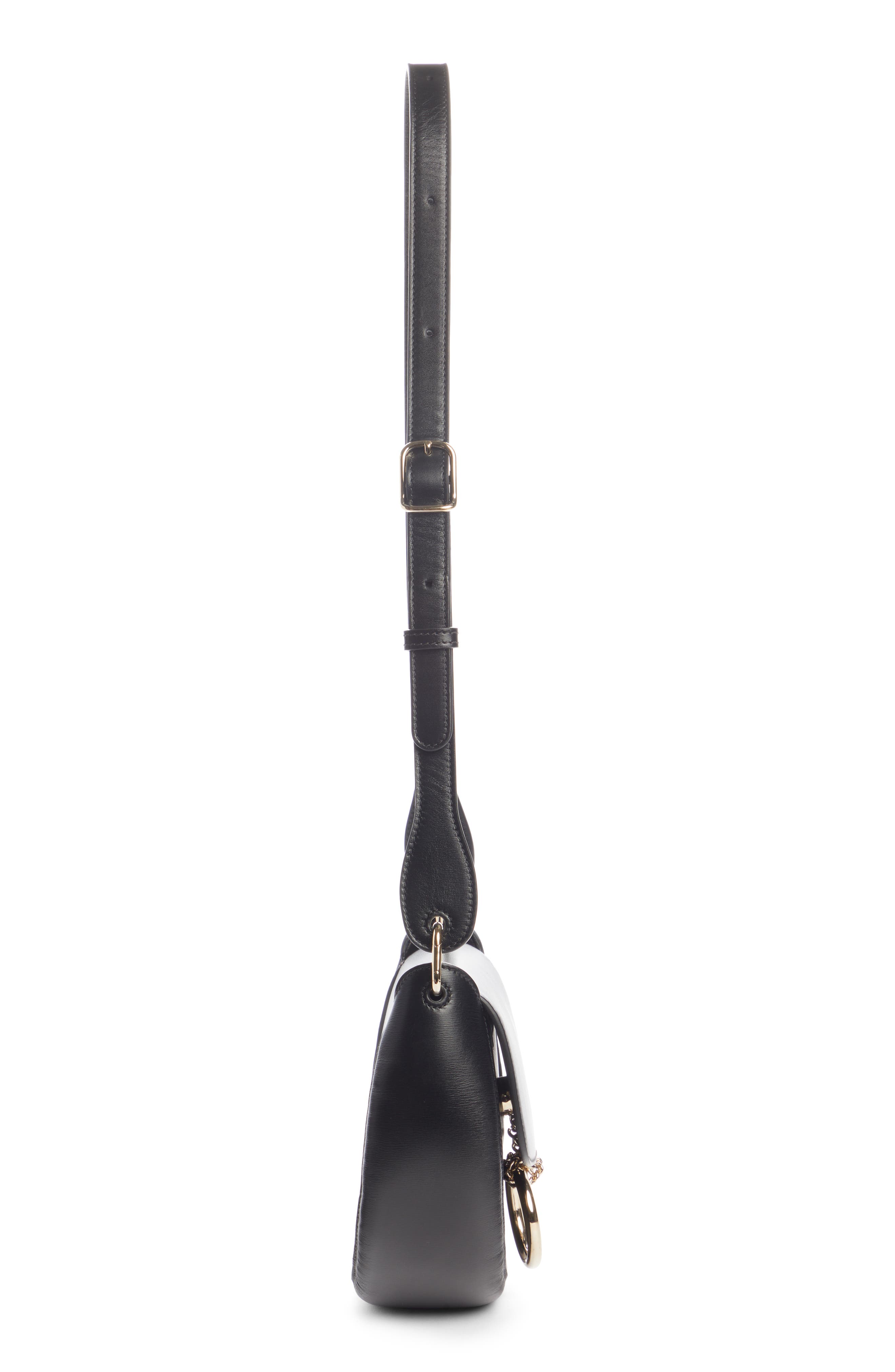 Chloé Small Arlene Leather Crossbody Saddle Bag, Alternate, color, 