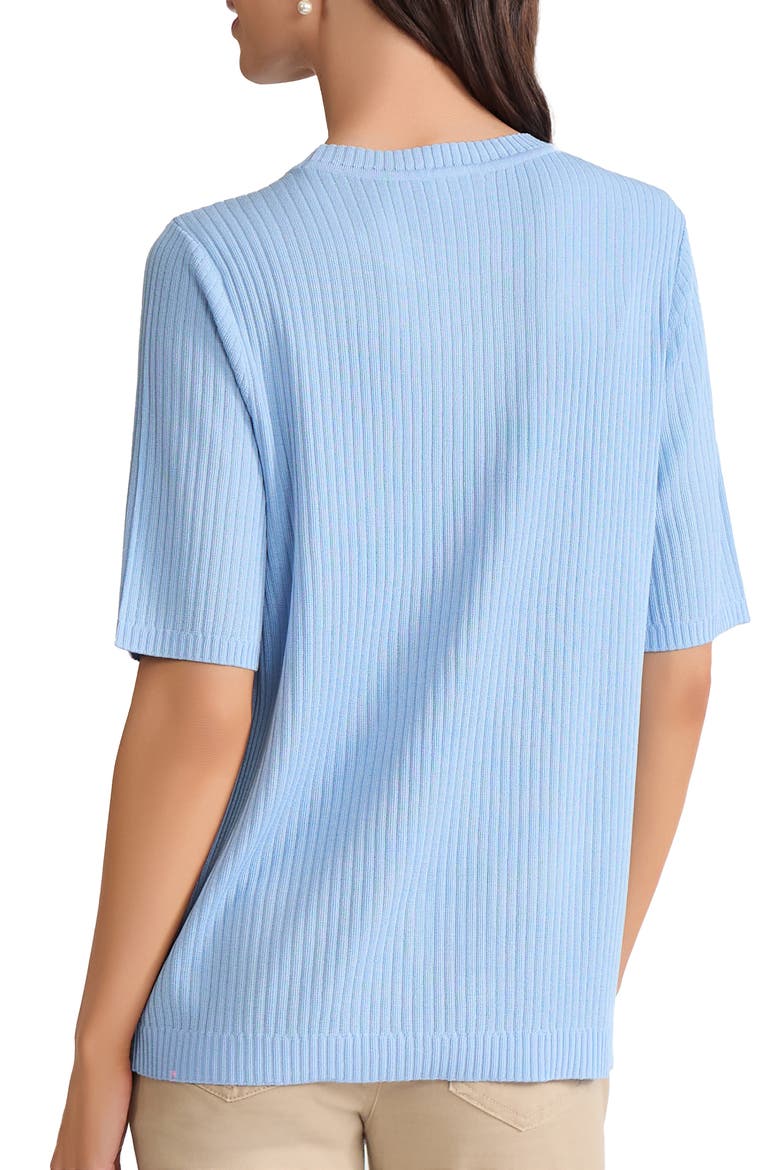 Sutton Rib Sweater, Alternate, color, CHINTZ BLUE