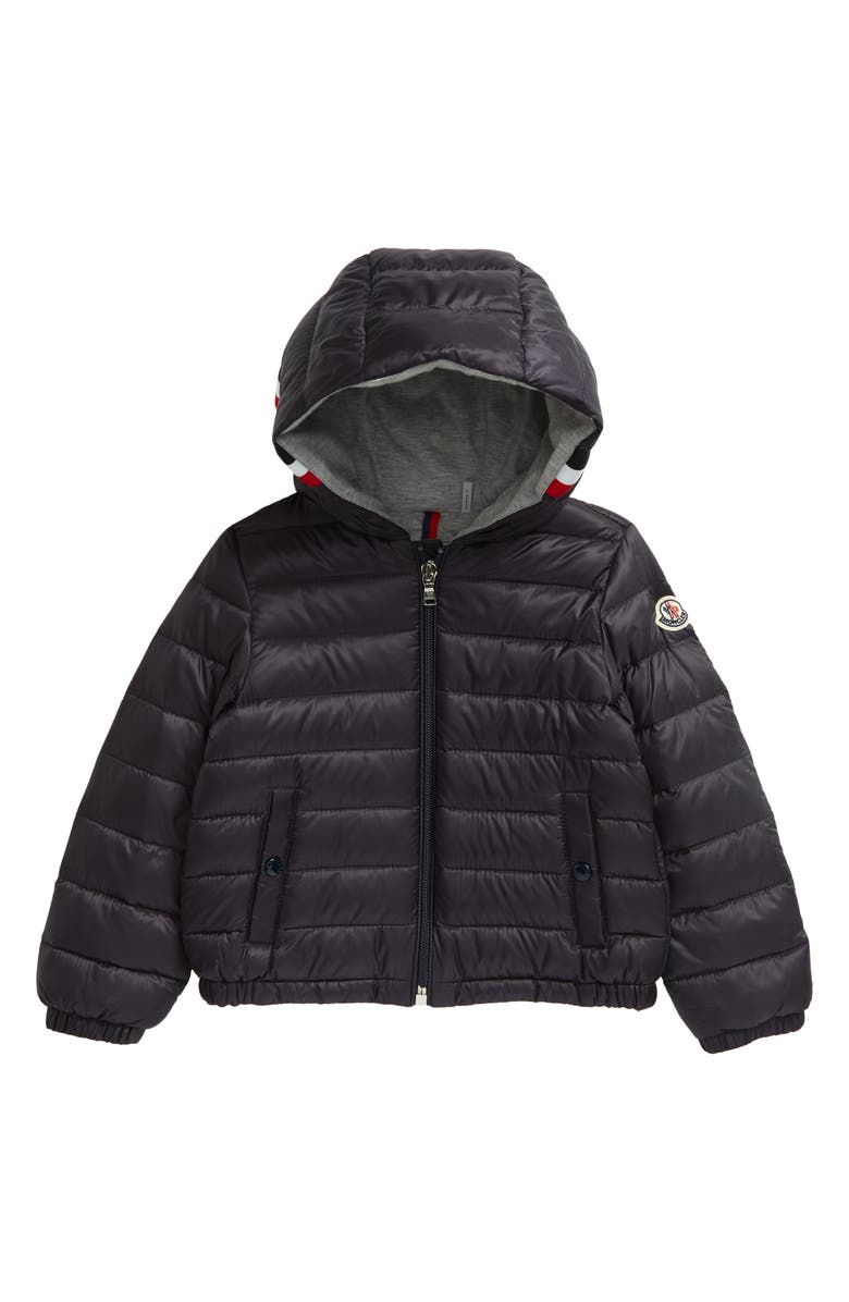 Moncler Kids' Gaddy Logo Hooded Down Puffer Jacket, Main, color, 