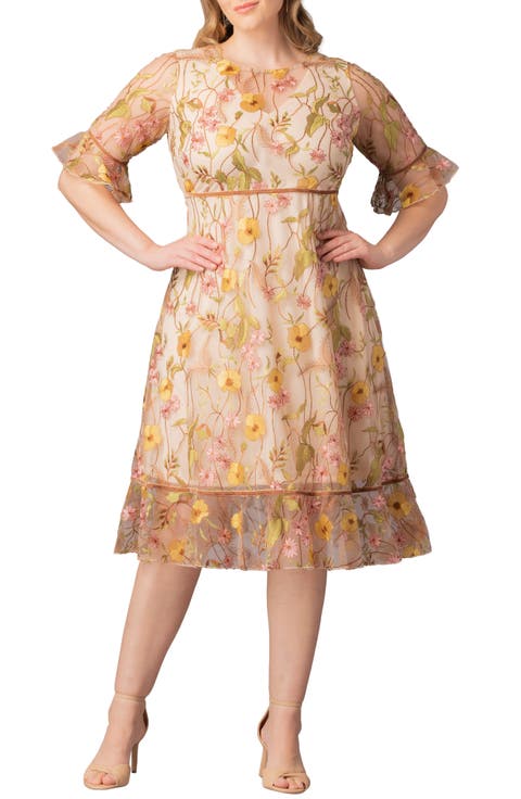 Wildflower Embroidered Dress (Plus Size)