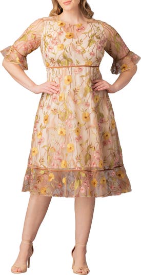 girls embroidered formal wear dresses Snow White Long Sleeve Plus Size Toddler Girl’s Dress – Elizabeth Tulle Party Gown with Hand-Embroidered Pearls for Special Occasions 9-10Y