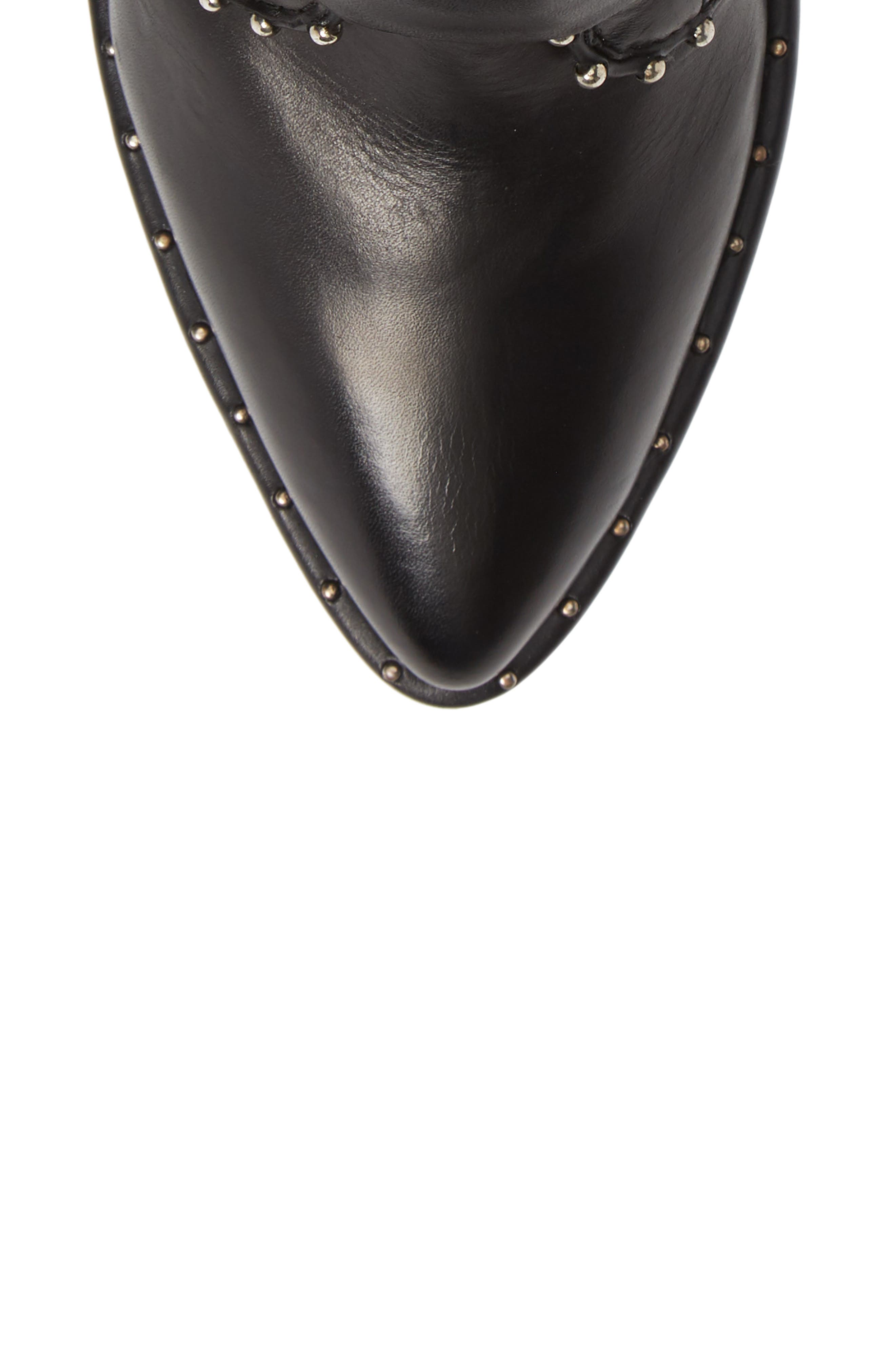 Humble Bootie, Alternate, color, BLACK LEATHER