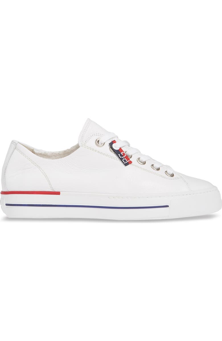 Paul Green Carly Low Top Sneaker, Alternate, color, White Calf