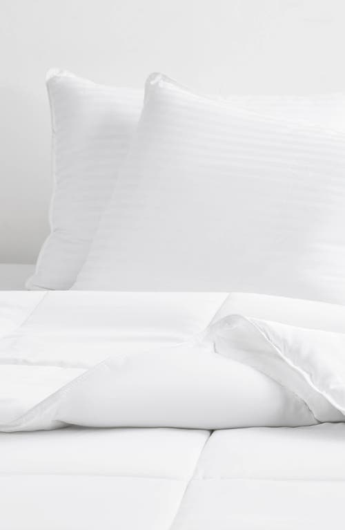 Homespun 2-pack Gel Fiber Cotton Pillows In White