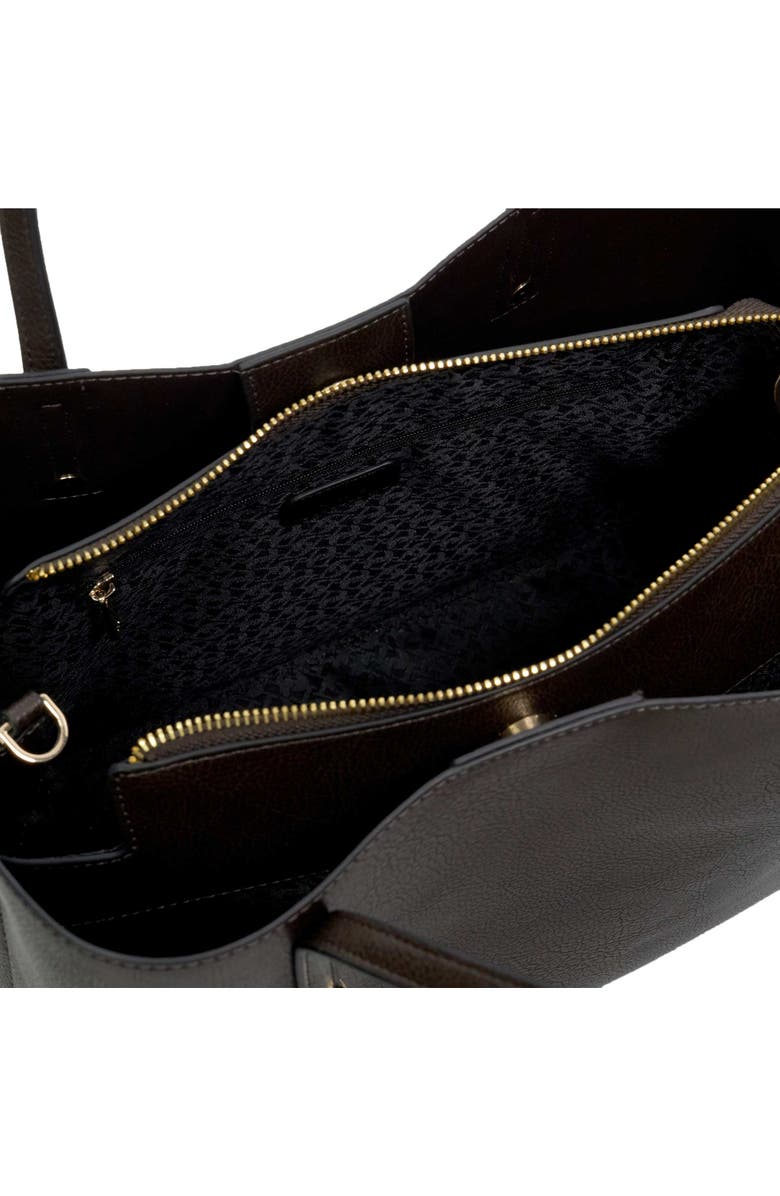 Dune London Dorieo Tote, Alternate, color, Dark Brown