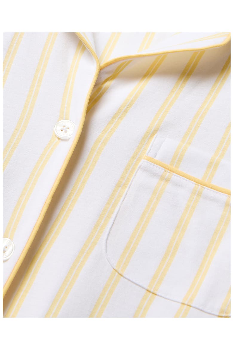 Stripe Classic Pima Cotton Pajamas, Alternate, color, YELLOW