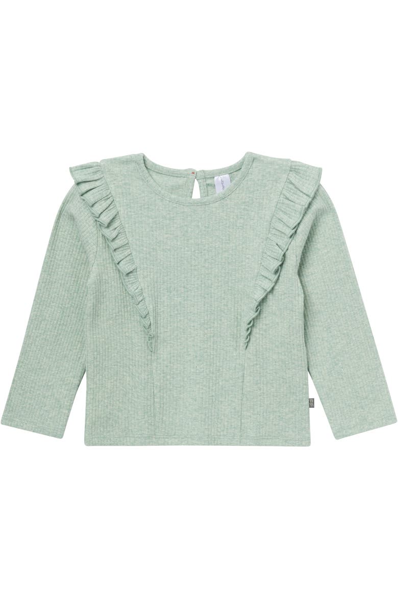 Ruffle Tops and Leggings Set, Alternate, color, Green
