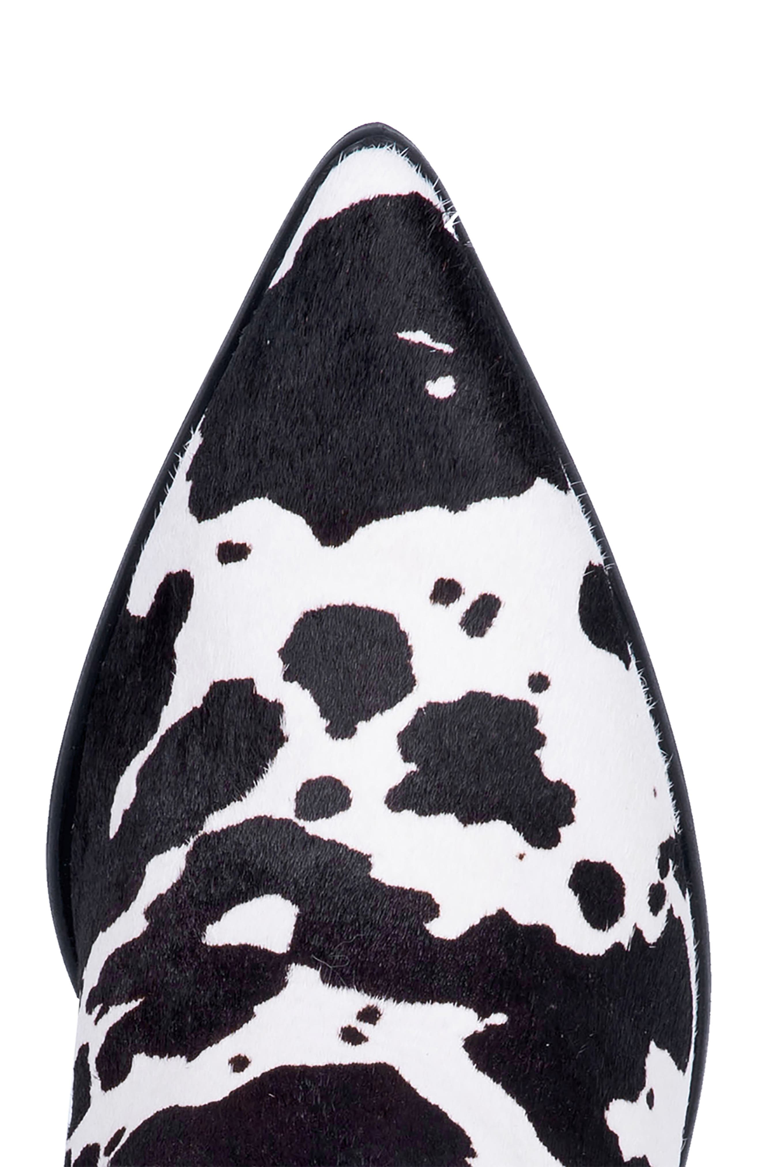 Dingo Live a Little Cow Print Genuine Calf Hair Western Boot, Alternate, color, 