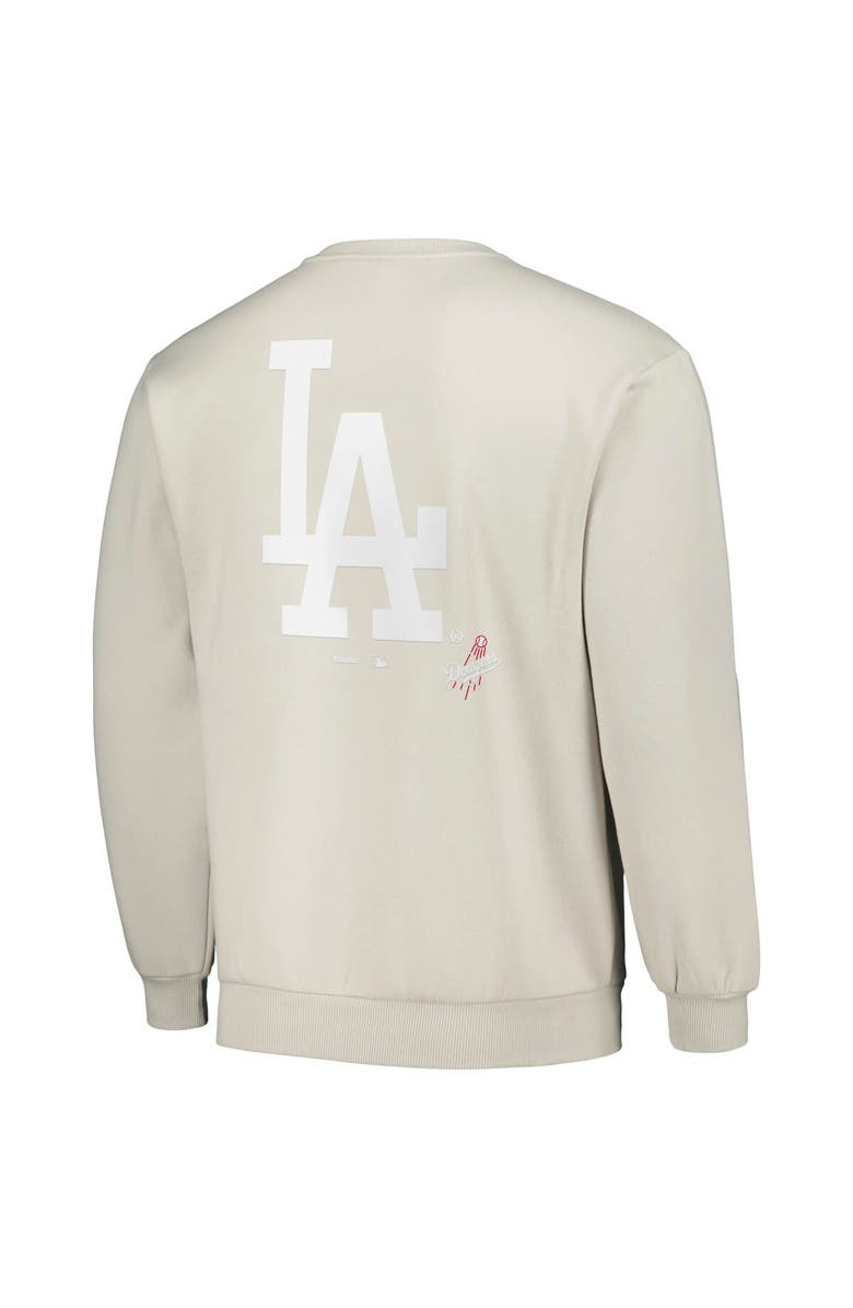 PLEASURES Men's PLEASURES Gray Los Angeles Dodgers Ballpark Pullover Sweatshirt, Alternate, color,