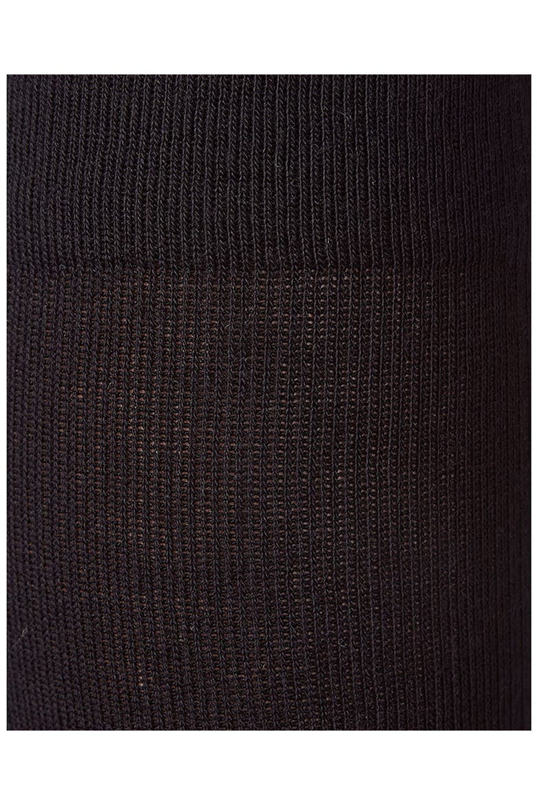 2-Pack Graduated Compression Cotton Blend Crew Socks, Alternate, color, BLACK-BLACK