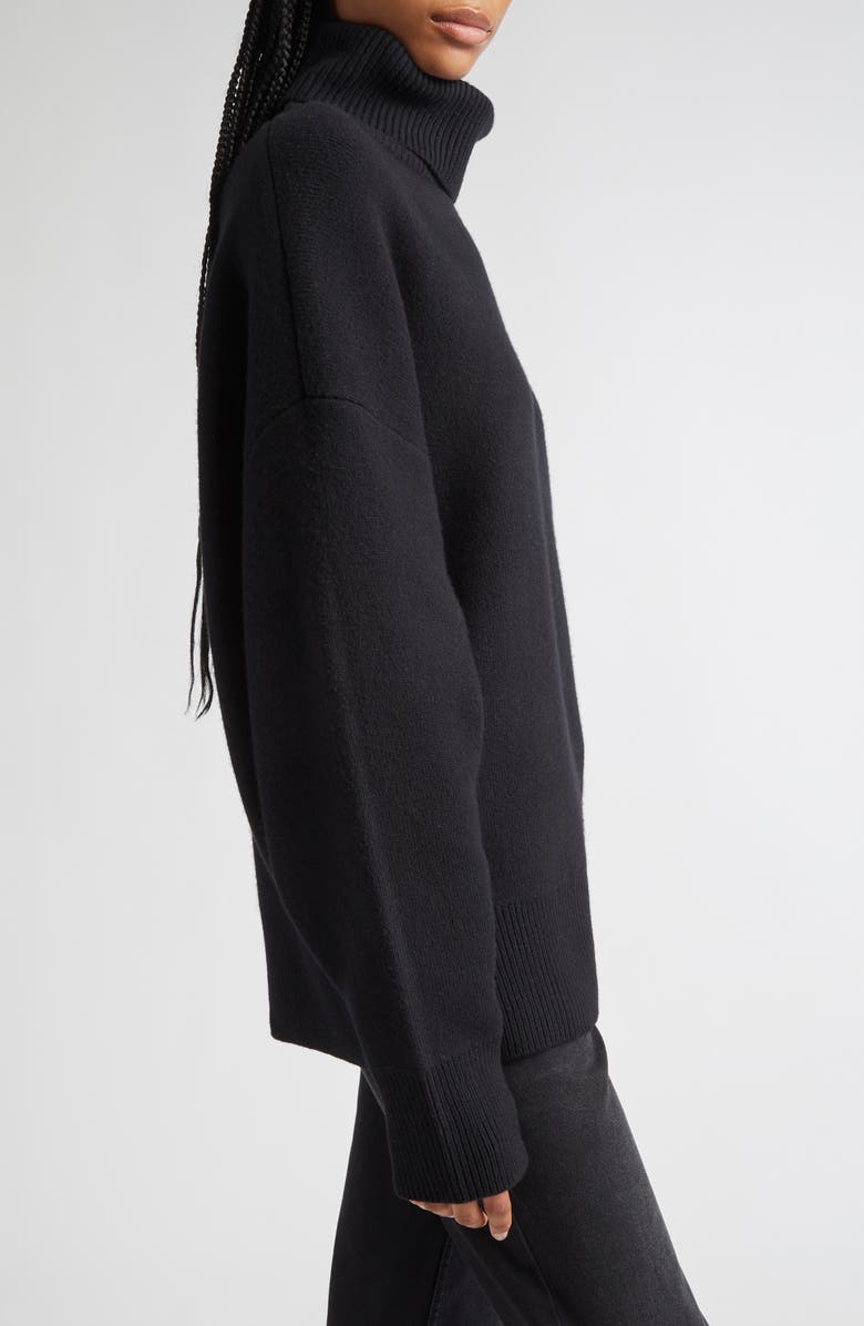 TOTEME Double Knit Wool & Cashmere Blend Turtleneck Sweater, Alternate, color, 