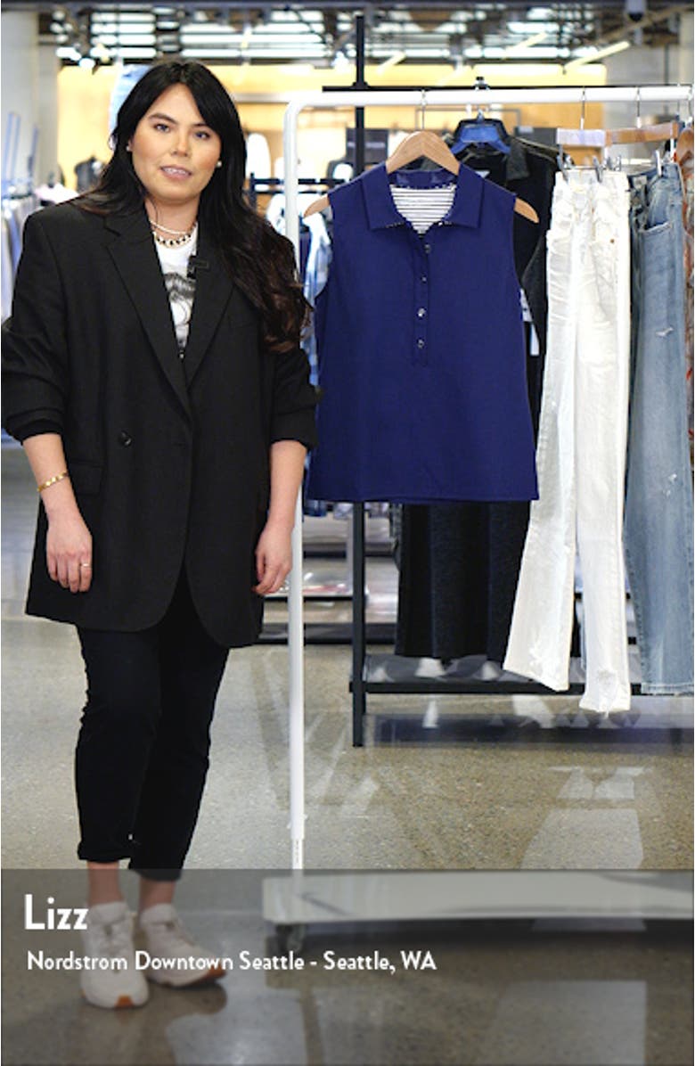 Aubrey Refined Sleeveless Polo, sales video thumbnail