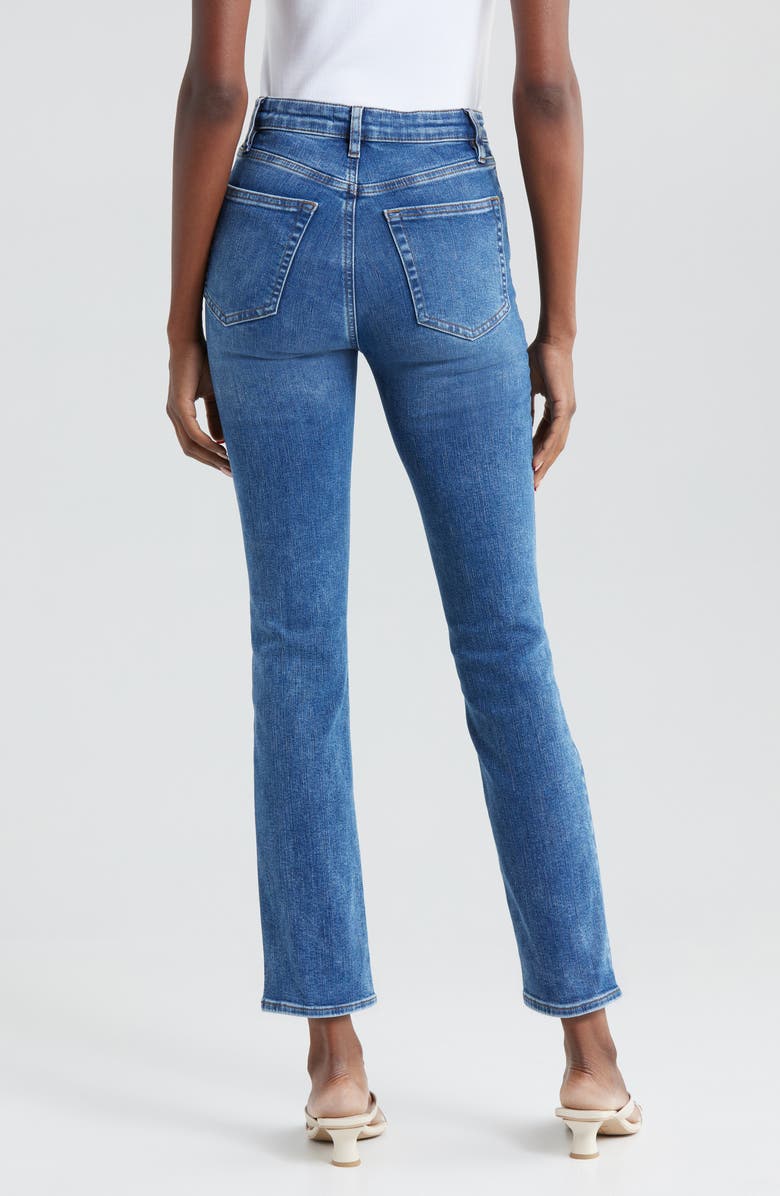 FRAME The Pencil Crop High Waist Ankle Slim Straight Leg Jeans, Alternate, color, Canals