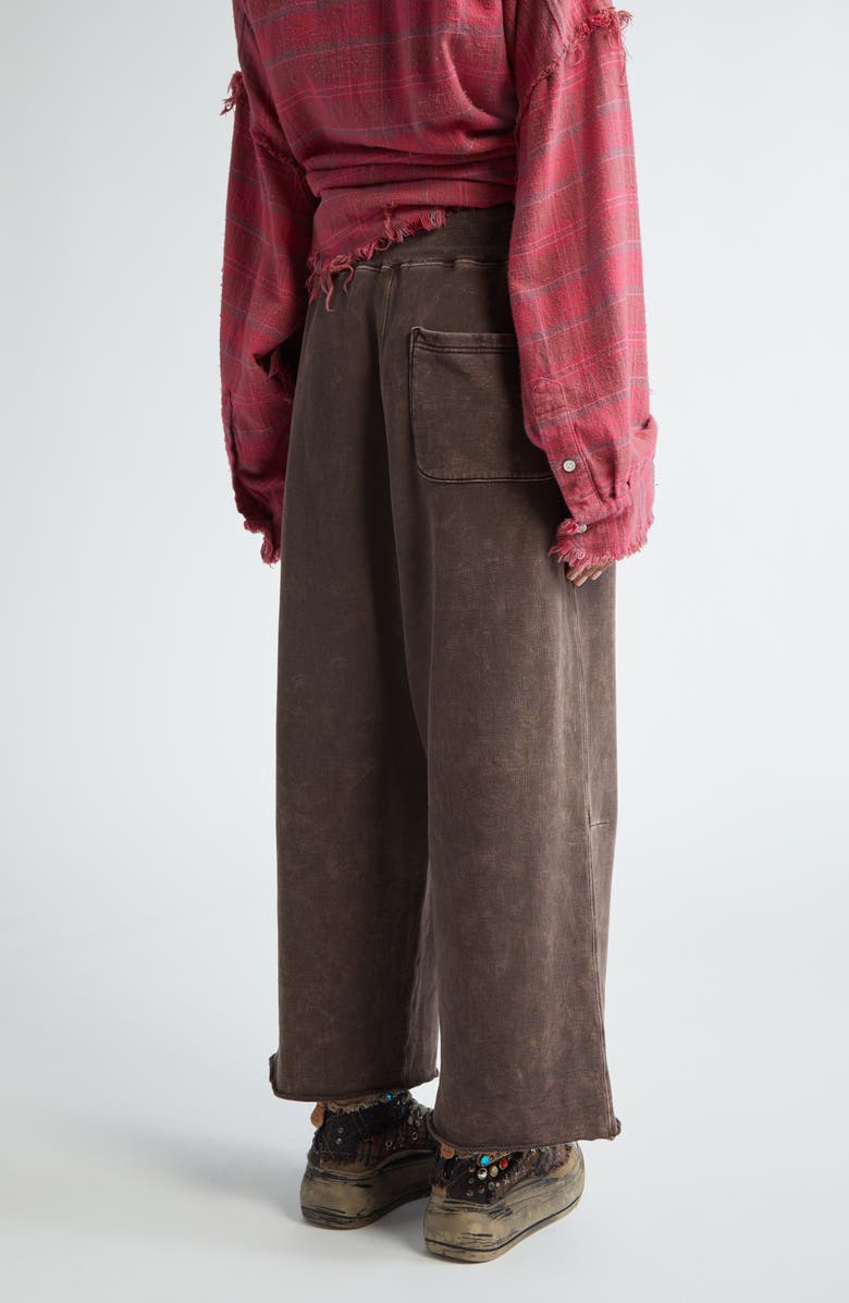 R13 Cotton French Terry Sweatpants, Alternate, color, Brown