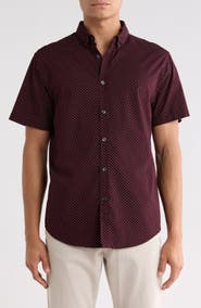 DENIM AND FLOWER Dot Print Button-Down Shirt