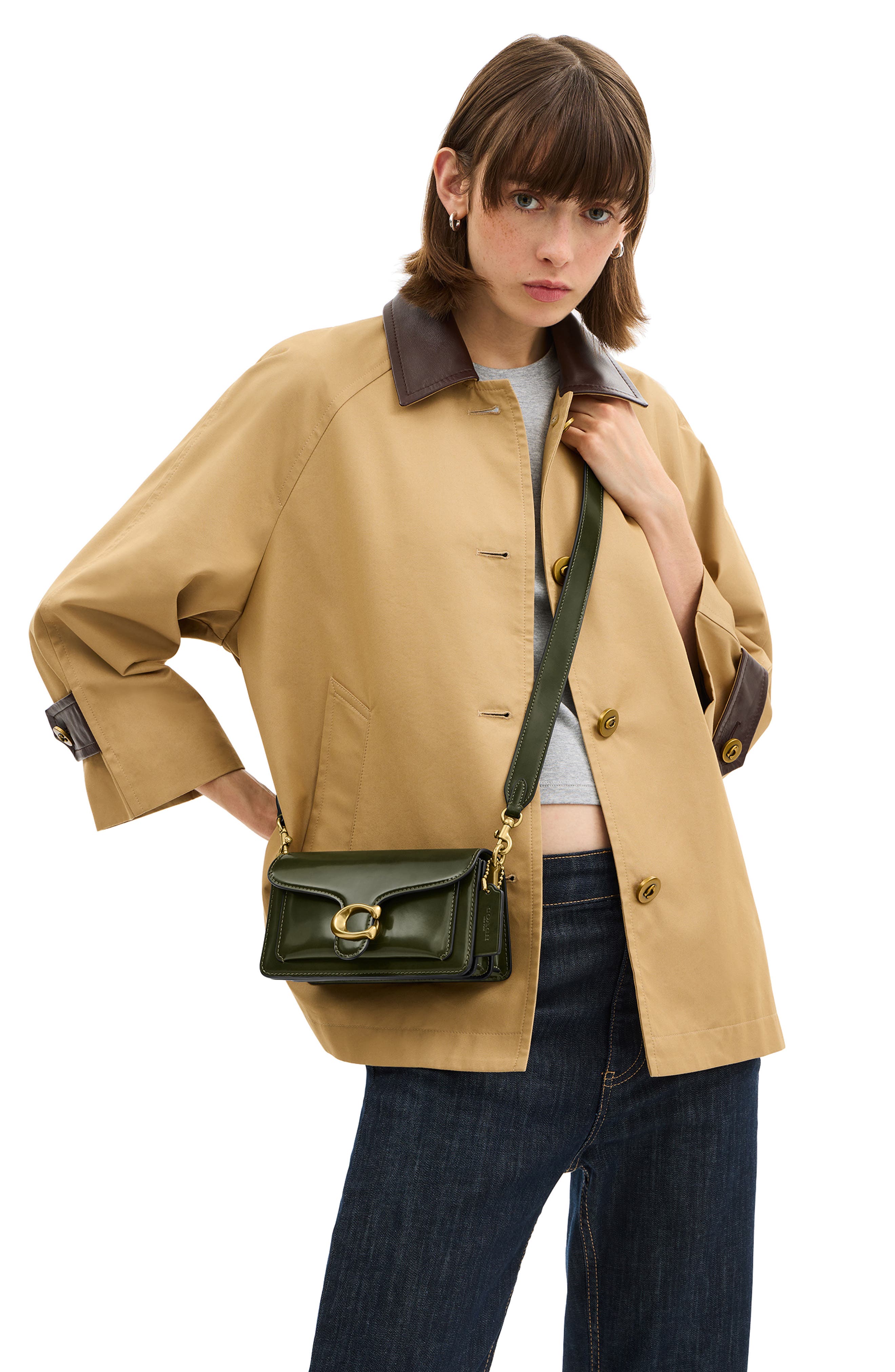 COACH Tabby Spazzolato Leather Shoulder Bag, Alternate, color, 