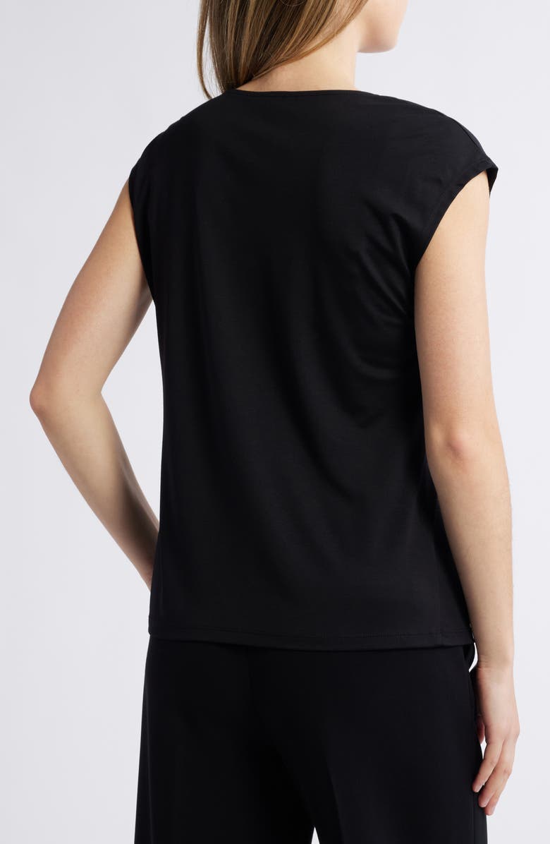 Anne Klein Asymmetric Pleat Neck Top, Alternate, color, 