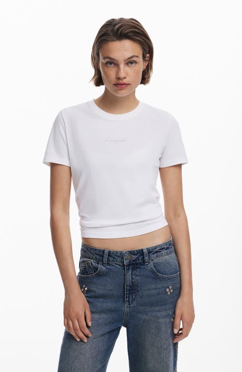 Desigual Wide Leg Jeans In Blue