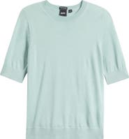BOSS Farbella Short Sleeve Wool Sweater