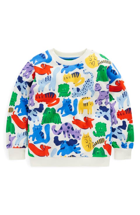 Kids' Pet Print Cotton Sweatshirt (Toddler, Little Kid & Big Kid)