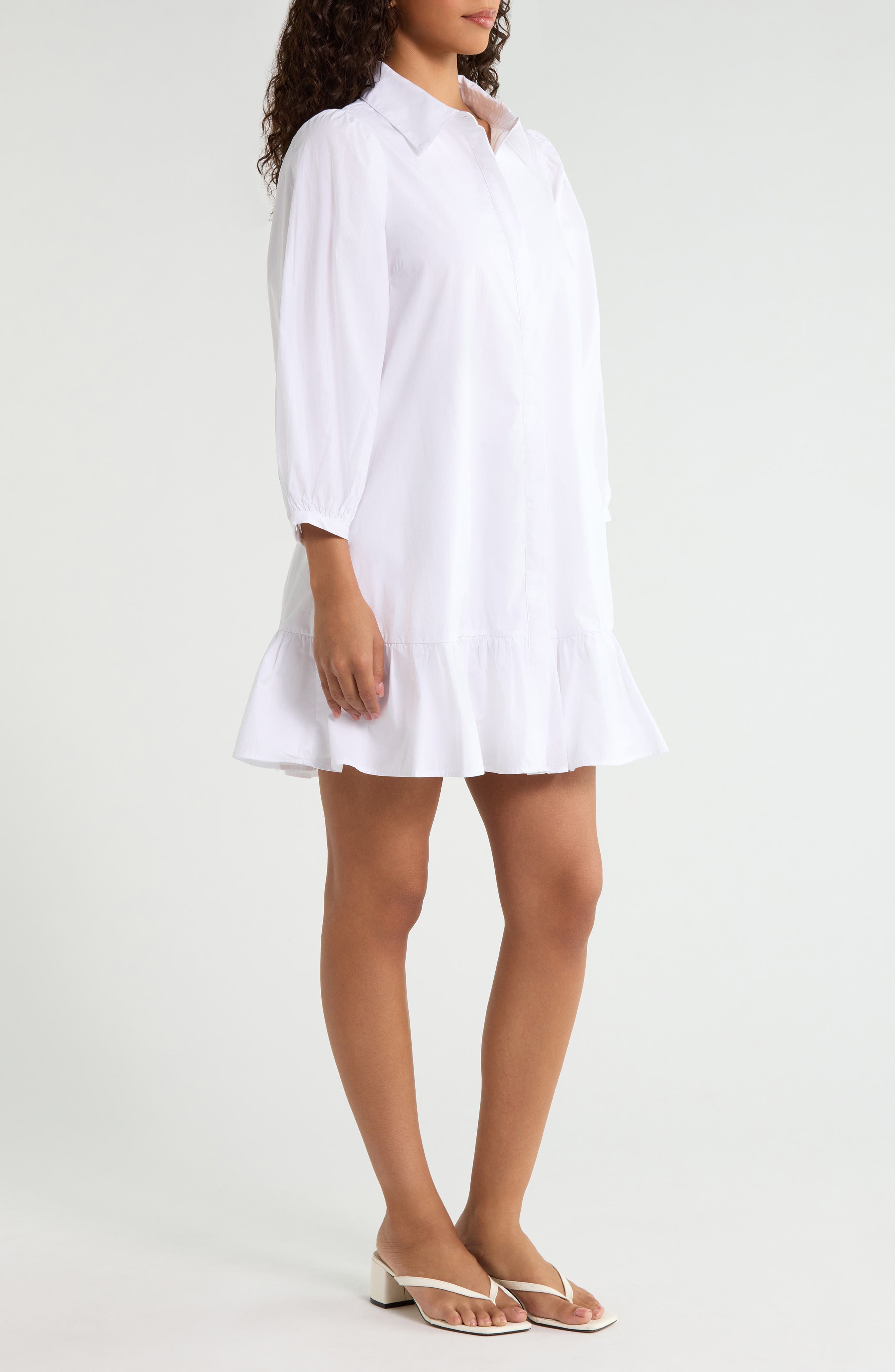 SUGARLIPS Maude Cotton Poplin Shirt Dress (Women) | Nordstrom