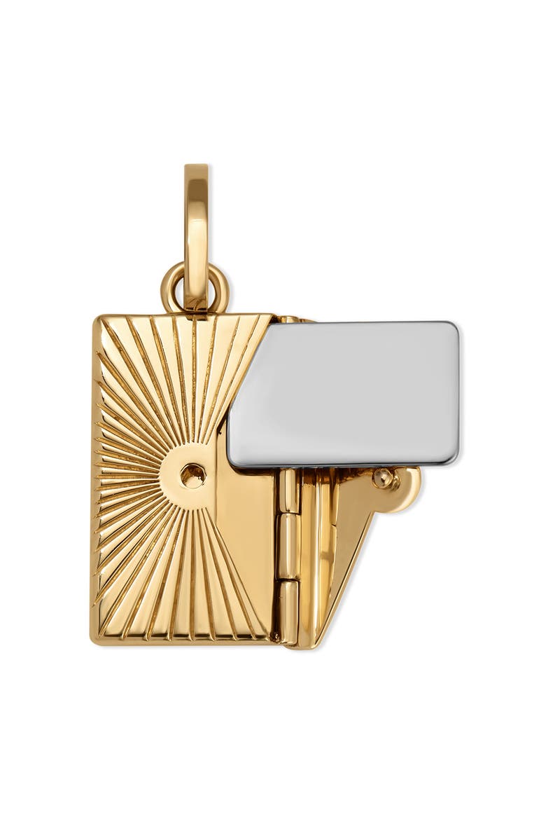Adina Reyter Engravable Envelope Hinged Charm, Alternate, color, Gold