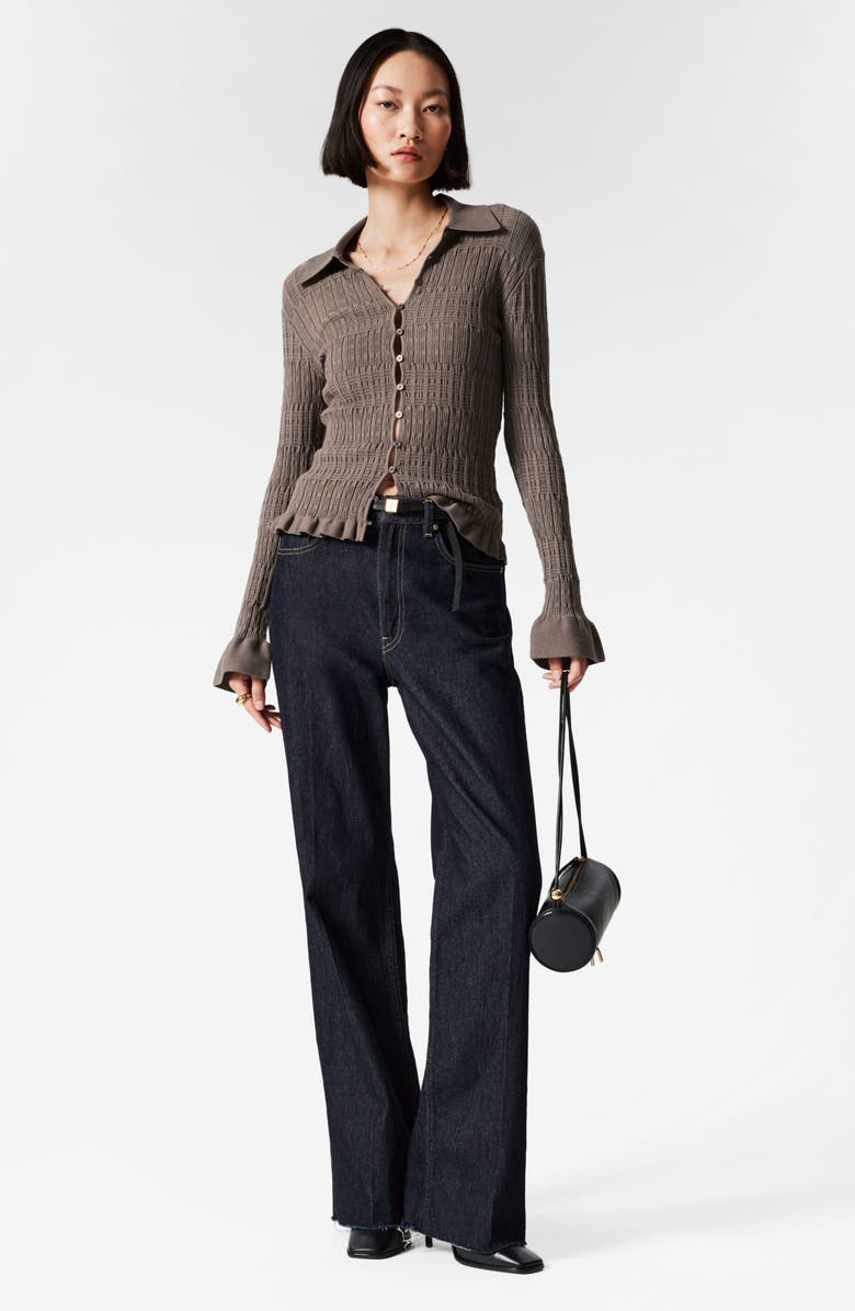 & Other Stories Flared Sleeve Cardigan, Alternate, color,