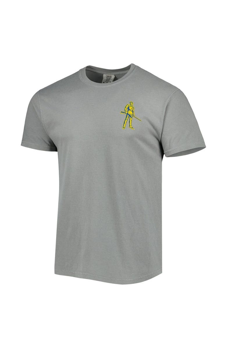IMAGE ONE Men's Gray West Virginia Mountaineers Hyperlocal T-Shirt, Alternate, color,