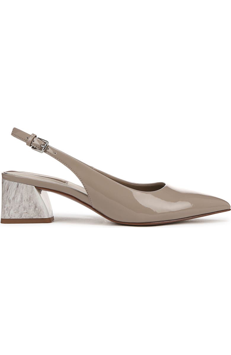 Franco Sarto Racer Slingback Pointed Toe Pump, Alternate, color, Grey Patent