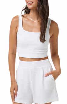 TravisMathew Yacht Me Rib Crop Tank