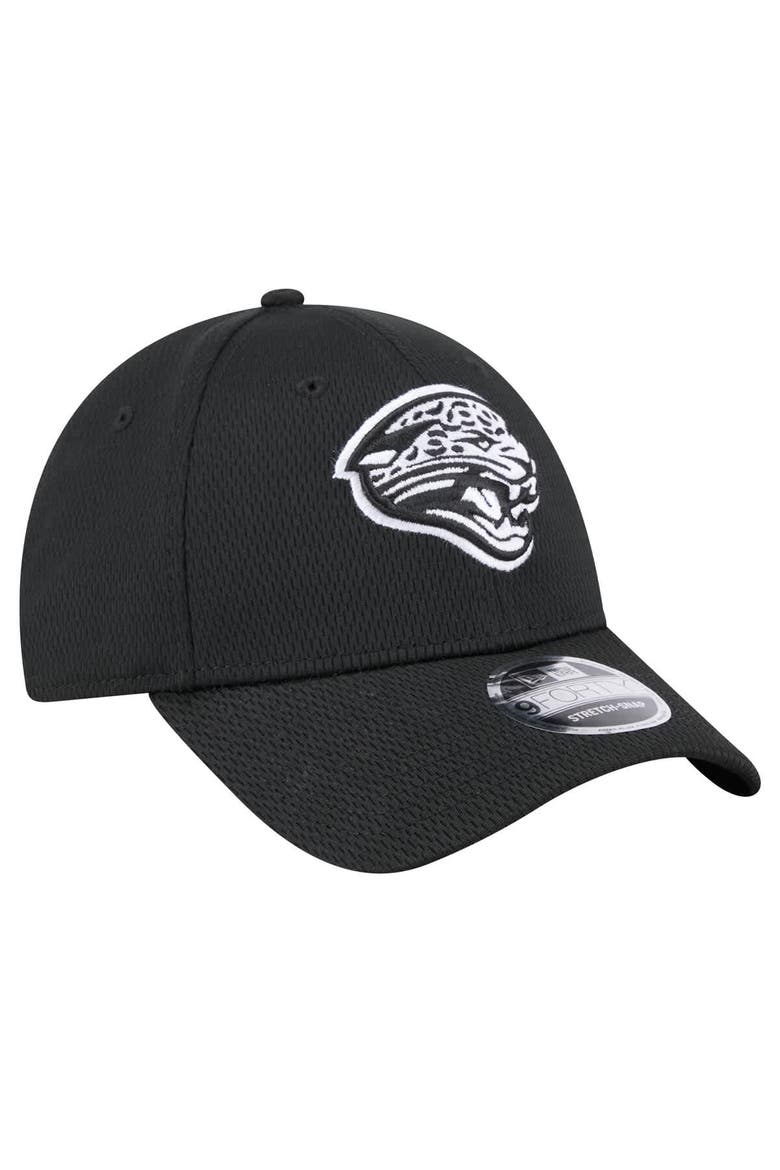 Men's New Era Black Jacksonville Jaguars Main B-Dub 9FORTY Adjustable Hat, Alternate, color, Black