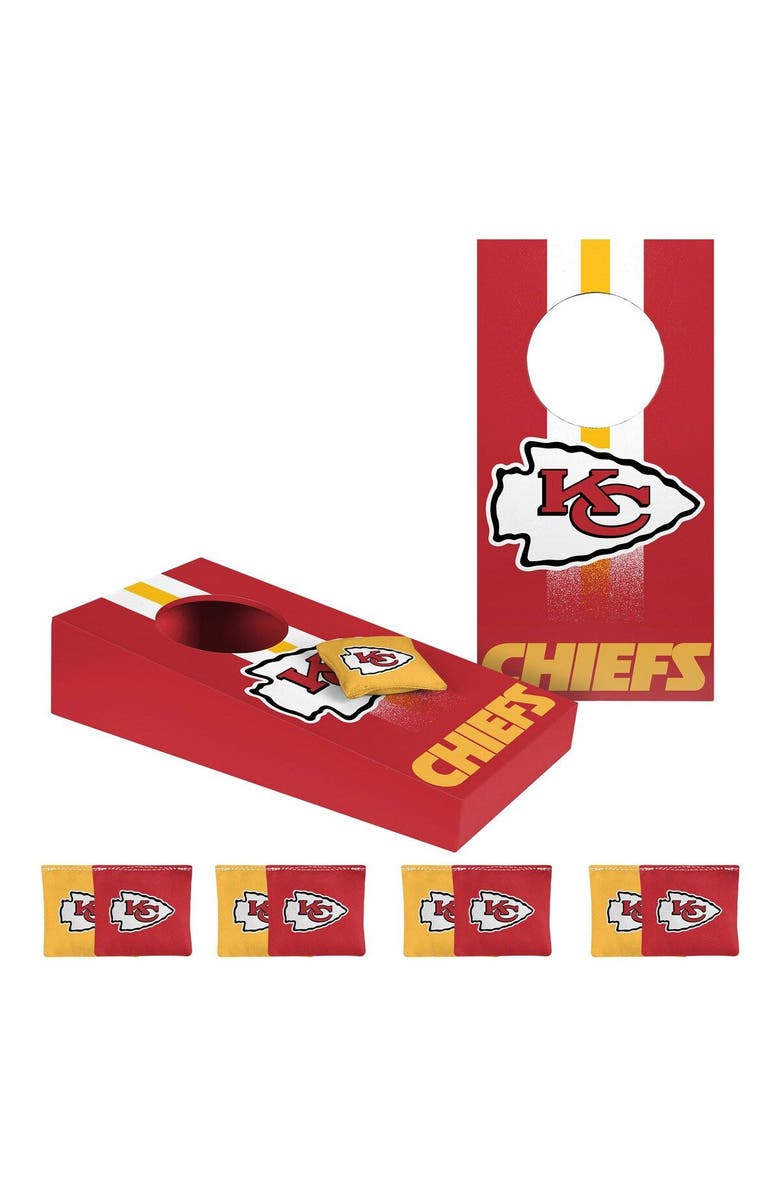 FOCO Kansas City Chiefs Tabletop Cornhole Set, Main, color, 