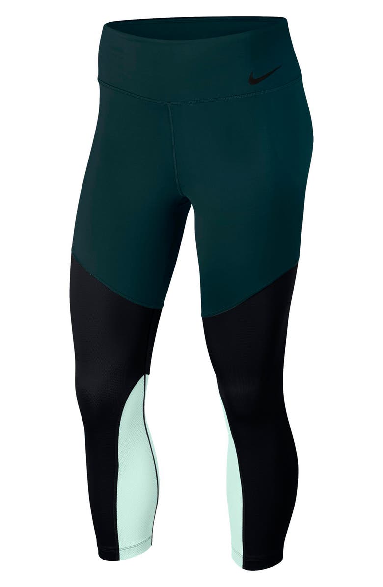 Nike Power Mid-Rise Training Crop Leggings, Main, color,